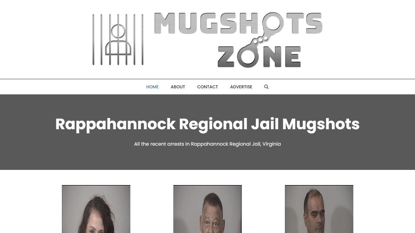 Rappahannock Regional Jail Mugshots Zone