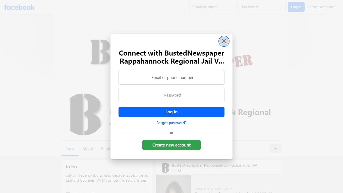 BustedNewspaper Rappahannock Regional Jail VA - Facebook